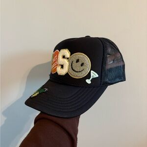 OTTO Black Cap with Fun Patches